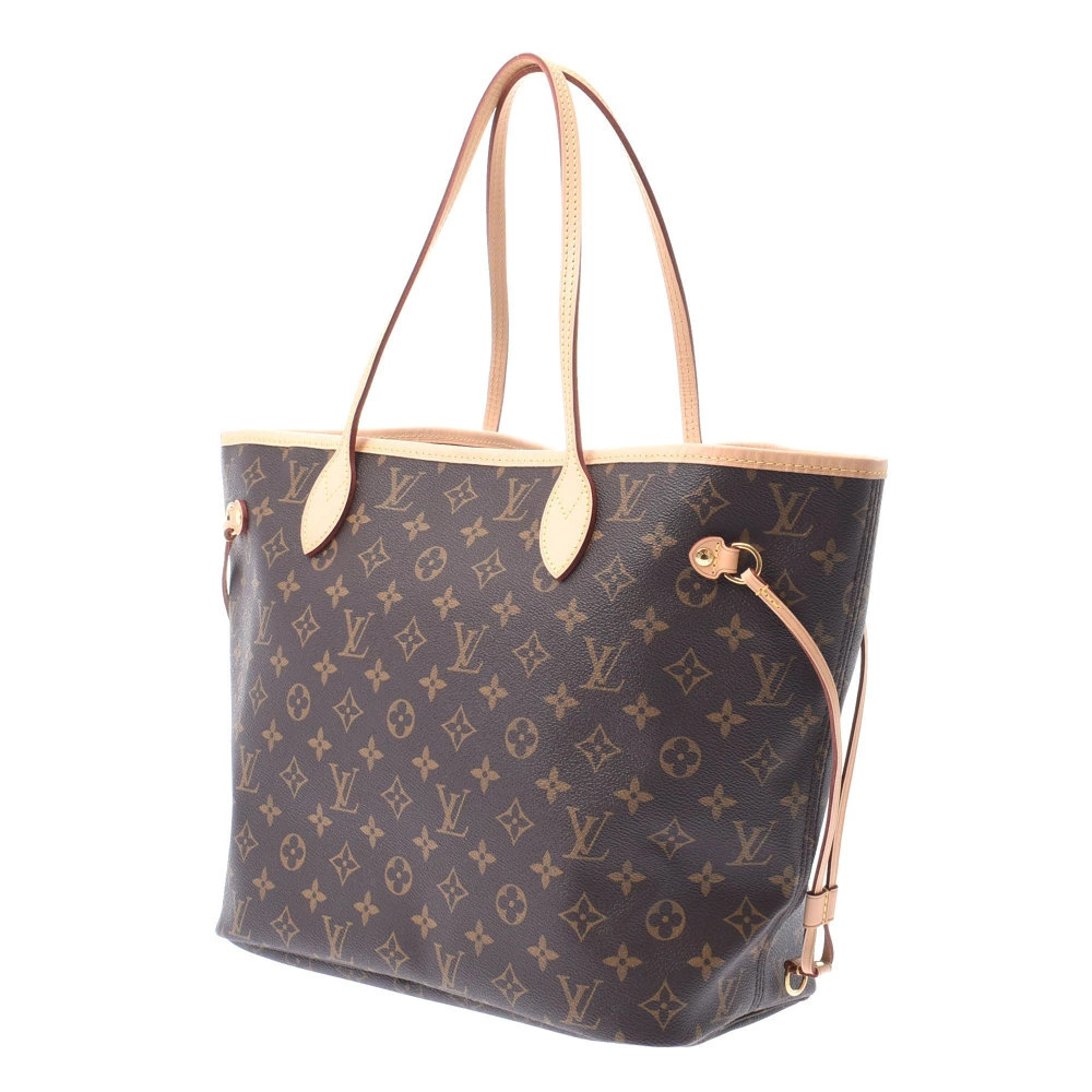 Louis Vuitton Neverfull Tote Canvas Pivoine Monogram Bag Brown
